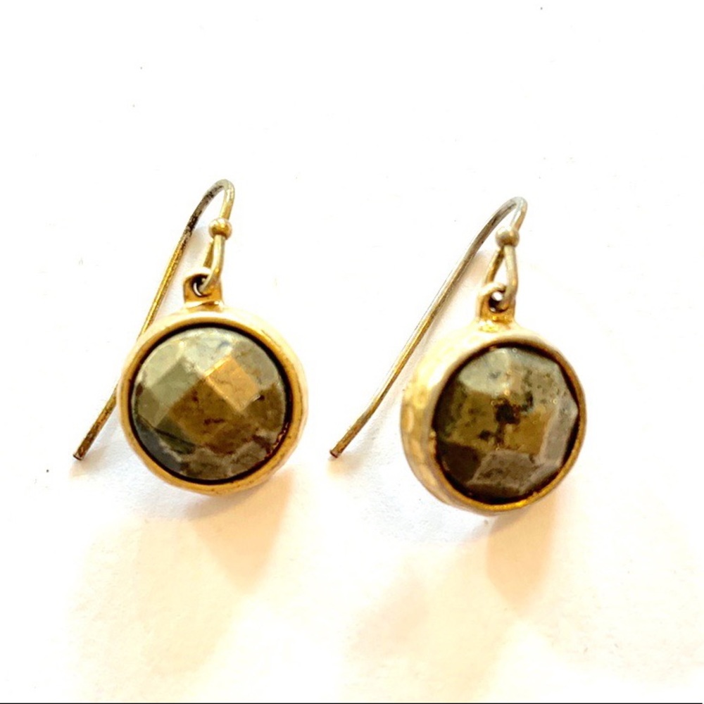 Anthropologie Gray Drop Earrings